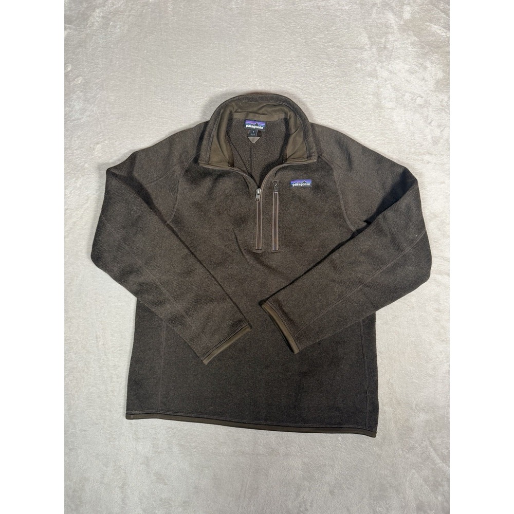 Patagonia Better Sweater 1/4 Zip Fleece Pullover Mens Small Mens Brown Jacket